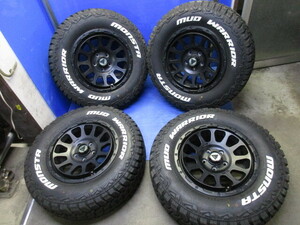 良品 デルタフォース オーバル 16X7J +42 5H 114.3 & ホワイトレター　モンスター　マッドウオーリア 235/70R16 4本 デリカD5 MC前　RAV4