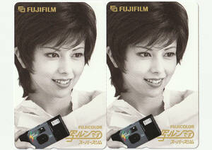 **[ редкость новый товар не использовался товар ][2002 год подлинная вещь ].... телефонная карточка 50 раз 2 шт. комплект Fuji плёнка .run. **