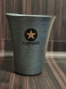 Sapporo black label ceramics biya glass 350ml unused 