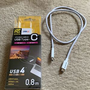 605t1818☆ エレコム USBケーブル 充電・データ転送用 TypeC&TypeC USB4 iPhone15対応 USB Power Delivery対応 