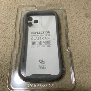 603t3028☆ iFace Reflection iPhone 12/12 Pro ケース クリア 強化ガラス (グレー)