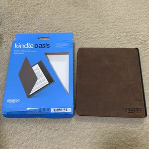 605t2823☆ Kindle Oasis 第10世代用】Amazon純正 プレミアムレザーカバー