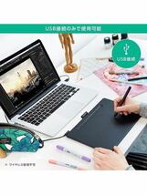 605t1825☆ Wacom(ワコム) ペンタブレットIntuos Smallベーシック お絵かきソフトウェア付き 黒 _画像9