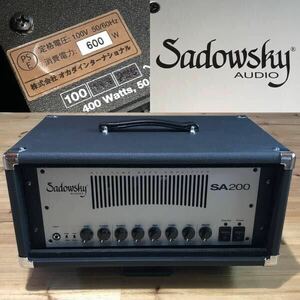 初期型 Sadowsky AUDIO SA200 All Tube Bass Amplifier Heads サドウスキー オール チューブ ベース アンプ ヘッド 4U ラックケース 付属
