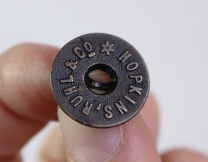 送料無料 / ビンテージ hopkins ruhl&co ボタン ヴィンテージ カバーオール用 ワークウェア チェンジボタン 16.5mm