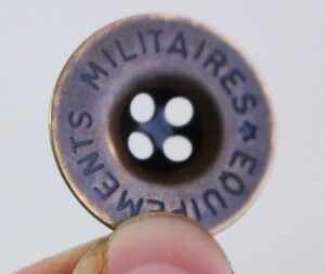 送料無料 / ビンテージ EQUIPEMENTS MILITAIRESフランス軍 ボタン ヴィンテージ カバーオール用 ワークウェア チェンジボタン 21.6mm