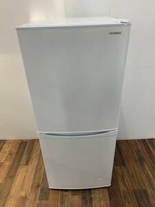 送料無料h59392 IRIS OYAMA 2ドア冷凍冷蔵庫 IRSD-14A-W 2020年製 142L 40kg 家電 冷蔵庫 冷凍 トレー根元割れあり