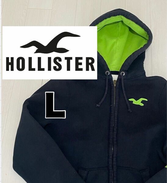 ホリスター　HOLLISTER ジップ　パーカー　L