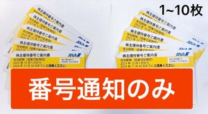 【即決】全日空 ANA株主優待券 1枚 2枚 3枚 4枚 5枚 6枚 7枚 8枚 9枚 10枚 2024年11月30日迄 番号通知【H-0062】