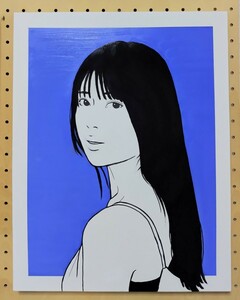 真作保証　本人出品　木村優介　F6　油彩画　美人画　人物画　現代アート