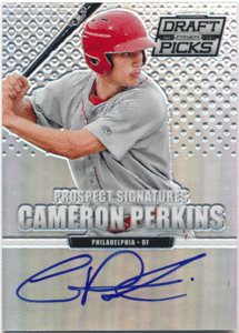 ☆ Cameron Perkins MLB 2013 Panini Prizm Draft Picks Silver Prizm Auto 直筆サイン シルバープリズムオート キャメロン・パーキンス