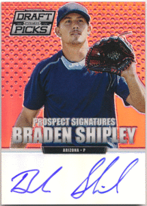 ☆ Braden Shipley 2013 Panini Prizm Draft Picks Red Prizm Auto 100枚限定 直筆サイン レッドプリズムオート ブレイデン・シップリー