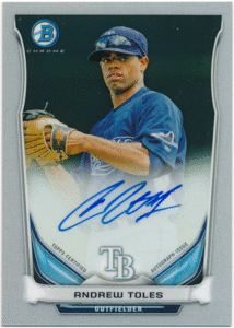 ☆ Andrew Toles MLB 2014 Bowman Chrome Signature Auto 直筆サイン オート アンドリュー・トールズ