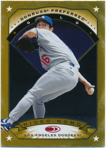 .. герой MLB 1997 Donruss Preferred Gold #28 Hideo Nomo