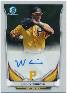 ☆ Willy Garcia MLB 2014 Bowman Chrome Signature Auto 直筆サイン オート ウィリー・ガルシア