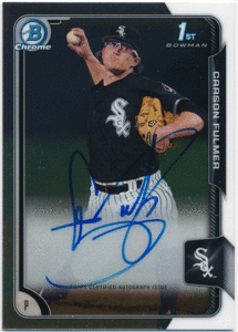 ☆ Carson Fulmer MLB 2015 Bowman Chrome 1st Bowman Signature Auto 直筆サイン ファーストボーマンオート カーソン・フルマー