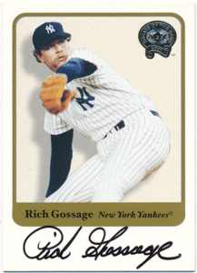 Rich Gossage MLB 2001 Fleer Greats of the Game Signature Auto 直筆サイン オート リッチ・ゴセージ