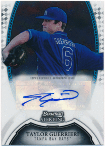 ☆ Taylor Guerrieri MLB 2011 Bowman Sterling Prospect Signature Auto 直筆サイン プロスペクトオート テイラー