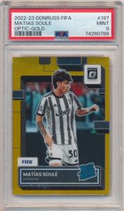 Matias Soule 2022-23 Panini Donruss FIFA Optic RC Rated Rookie Gold Prizm 10枚限定 PSA 9 ルーキーゴールド マティアス・スーレ