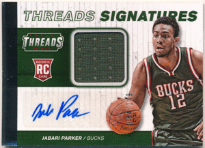 Jabari Parker NBA 2014-15 Panini Threads RC Rookie Signatures Jersey Auto 149枚限定 ルーキージャージオート ジャバリ・パーカー