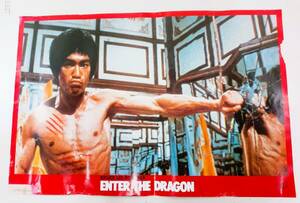 希少 激レア ブルース・リー ENTER THE DRAGON BRUCE LEE 映画 アクション スター ポスター