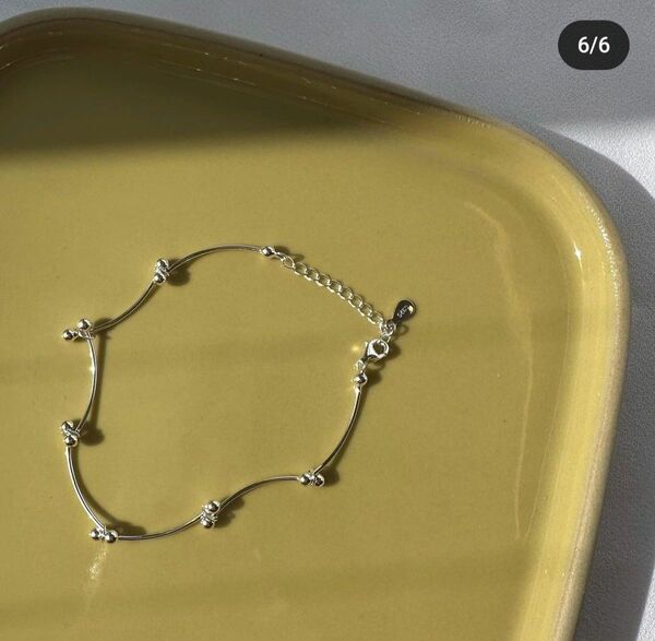 ［aura］silver925 wave dot bracelet ブレスレット