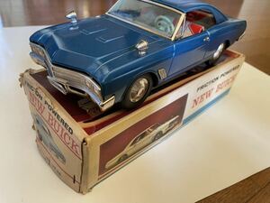 送料込み 浅草トイ FRICTION POWERD NEW BUICK ビュイック ブリキカー ASAKUSA TOY 日本製 浅草玩具 フリクション GM 当時物 レトロ