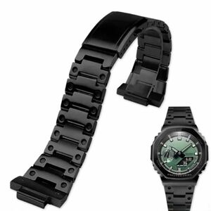 G-SHOCK メタルベルト ブラック [GA-2100] [GA-2110] [GM-2100]等 カシオーク用