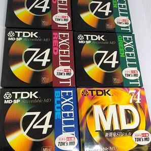 MD ミニディスク TDK 6枚セット 未開封 74分 EXCELLENT 日本製の画像1