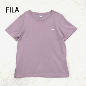 FILA フィラ 半袖Tシャツ 冷感コットンTシャツ レディース　S パープル