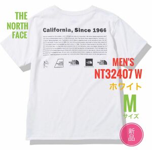 新品☆ノースフェイス ヒストリカルロゴティー Tシャツ メンズ M ホワイト