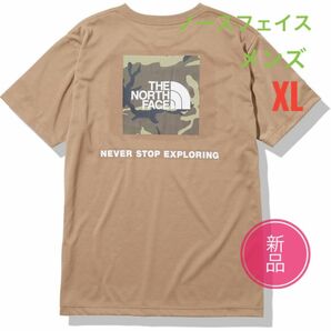 新品☆ノースフェイス スクエアカモフラージュ Tシャツ メンズ XL ケルプタン