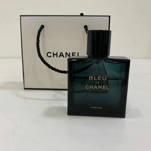 メンズ 香水 BLEU DE CHANEL ブルードゥ シャネル パルファム 50ml 残量7割以上