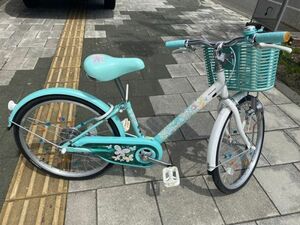 札幌近郊南幌町発　ブリヂストン エコパル　自転車　水色　子供　女の子　20インチ