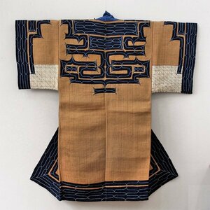 [TAKIYA]7235[a dog race costume at usi] assy thickness . woven . leather .. leather .antique kimono textile.. old fine art era 