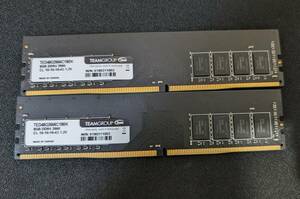 【動作確認済】TEAM GROUP DDR4-2666 8GB×2　デスクトップ用