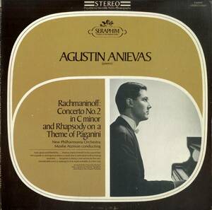 A00533248/LP/Agustin Anievas「Rachmaninoff: Concerto No. 2 In C Minor And Rhapsody On A Theme Of Paganini」