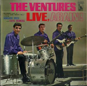 A00588390/LP/ザ・ベンチャーズ (THE VENTURES) / 奥村チヨ(歌)「Live Again! 北国の青い空 ベンチャーズ・アゲイン (1968年・LP-8250・