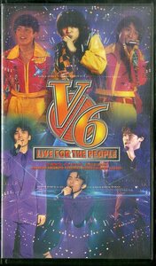 H00015620/VHSビデオ/V6(坂本昌行/長野博/井ノ原快彦/森田剛/三宅健/岡田准一)「Live for the people」