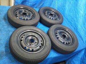 ホンダ トゥデイ JW3 純正 スチールホイール タイヤ 4本 セット 12x4.00B 4穴 PCD100 2020年 145/70R12 SEIBERLING SL101 JA2