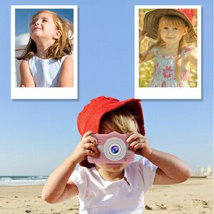 キッズカメラ トイカメラ 子供用カメラ 高画質 おもちゃ デジカメ デジタル プレゼント 知育玩具 ピンク