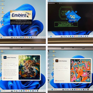 刺繍ミシン用ノートPC Panasonic CF-SZ5 第6世代 Core i5 6500U/2.5GHz 刺繍プロ11 Embird2017 イラストレータ フォトショップ officeの画像7