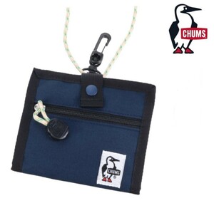  prompt decision!CHUMS Chums recycle ID card money holder [Navy]( card-case / ticket holder / pass case ) navy blue color card holder lift ticket inserting 