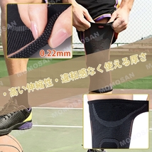 【XLサイズ】膝サポーター ひざ サポーター スポーツ ２枚組 膝の痛み マラソン ランニング 医療用 薄型 3D立体編み _画像5