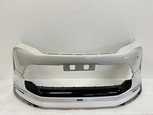 6m24 Harrier ZSU60W 後期 Genuine フロントBumper 52119-48570 Pearlホワイト モデリスタ フロントスポイラー