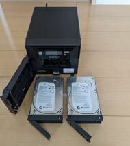 ★美品★動作確認済・液晶部難あり★バッファロー BUFFALO TeraStation TS-WX2.0TL/R1 1TBx2個 合計2TB NAS HDD_画像2