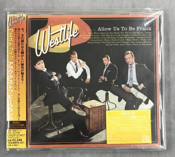 新品未開封CD☆ウエストライフ。.アラウ・アス・トゥ・ビー・フランク(2004/11/24)/ <BVCP21407>: