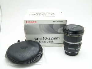 ★ハローカメラ★0764 キヤノン Canon EFS 10-22mm 3.5-4.5 USM 【箱有り】動作品 現状 1円スタート 即決有り