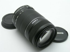 * Hello camera *0584 CANON ZOOM LENS EF-S ( 55-250mm F4-5.6 IS II ) operation goods present condition 1 jpy start prompt decision equipped 