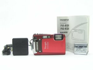 * Hello camera *1081 OLYMPUS Tough TG-820 1200 ten thousand pixels instructions. battery. with charger operation verification. superior article [ beautiful ]1 jpy start prompt decision equipped 